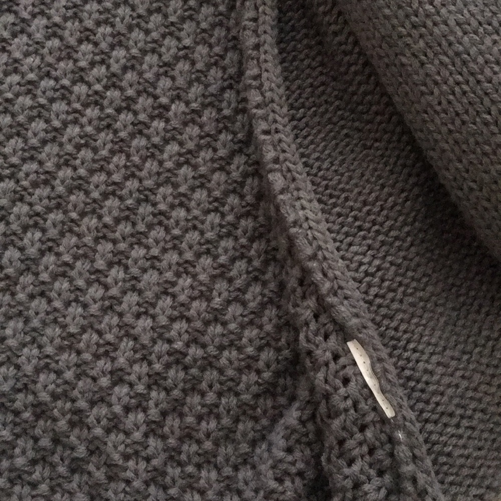 Military Hippie Grey Batwing Cardigan - Picture 4 of 4
